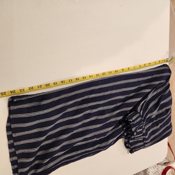 Hollister Womens Ultra High Rise Striped Wide Leg Pants Size Medium Coastal - Picture 11 of 11